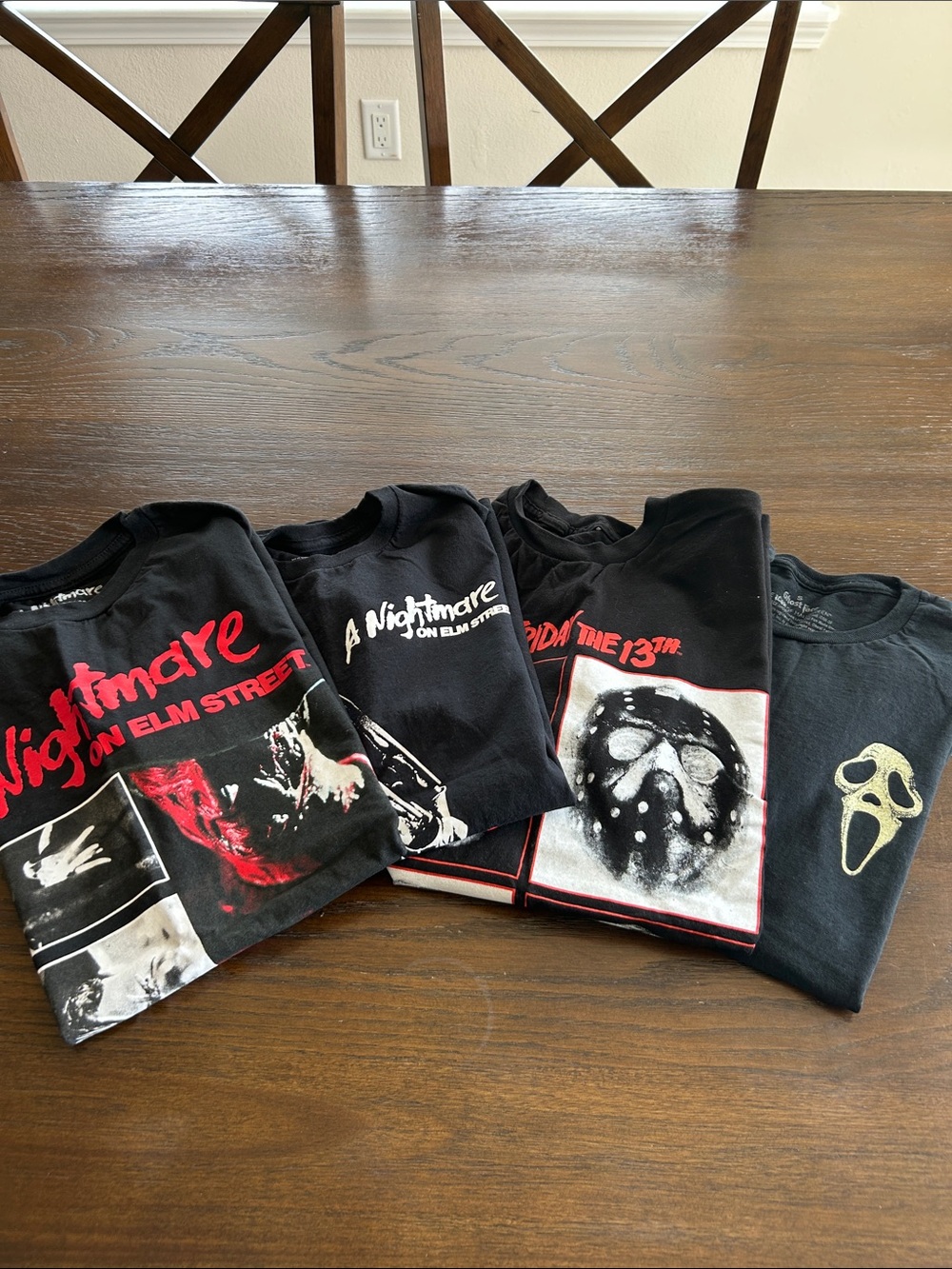 Graphic Horror Movie Tees bundles of 4
